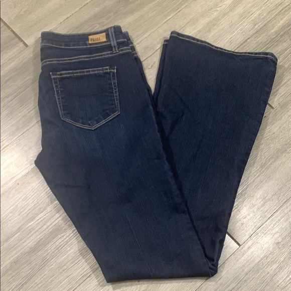 Paige Skyline Bootcut Dark Wash Stretch Jeans size 28 - Picture 1 of 12